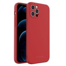 WOZINSKY Silikonsko prilagodljivo trpežno ohišje iPhone 13 mini Color Case rdeče barve