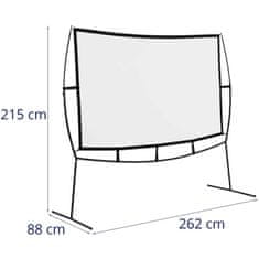 NEW Prenosno talno projekcijsko platno 100'' 221,4 x 124,5 cm 16:9