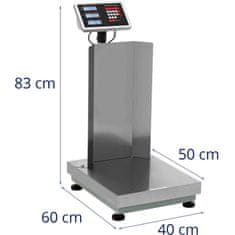 Noah Skladiščna ploščadna tehtnica z naslonom 40 x 50 cm LCD 150 kg / 0,01 kg