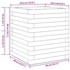 Vidaxl Vrtno cvetlično korito 40x40x46 cm trden les douglas