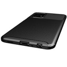 Nemo SAMSUNG GALAXY A72 5G Oklepni etui Odporen na udarce Carbon Fiber črn