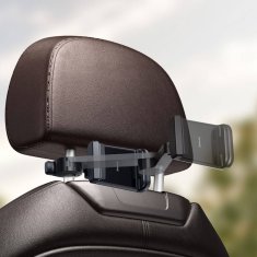 BASEUS Avtomobilski nosilec s 15W Qi induktivnim polnjenjem za telefon Headrest Baseus Energy Storage Backseat Holder Wireless Charger (WXHZ-01) black