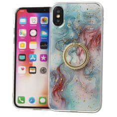 Nemo Ohišje za IPHONE 12 MINI Marmorni obroč držalo Turquoise