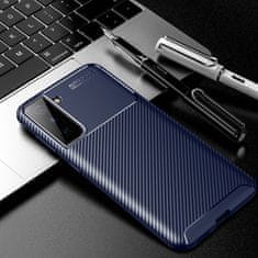 Nemo SAMSUNG GALAXY S21+ PLUS Oklepni etui Odporen na udarce Carbon Fiber blue