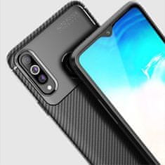 Nemo SAMSUNG GALAXY A20S Oklepni etui Odporen na udarce Carbon Fiber črn