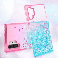 Nemo IPHONE 12 MINI Diamond Liquid Transfer Glitter Pink/Blue Case