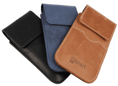 Nexeri Usnjeni pasni ovratnik Vertikalno odpiranje denarnice Nexeri Flap Leather IPHONE 6+ PLUS / 7+ PLUS / SAMSUNG GALAXY S23+ / S24+ / A52 / S20+ / REDMI NOTE 10 / MI 11 LITE mornarsko modra