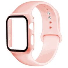 Nemo Zapestnica za APPLE WATCH 42MM z zaščito zaslona svetlo roza