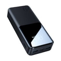 Joyroom Powerbank 20000mAh 22,5W 2xUSB QC3.0 + USB-C PD3.0 + Micro USB Zaslon LED Zunanja baterija Hitro polnjenje JOYROOM JR-QP192 črna
