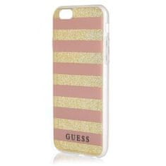 Guess Originalni trdi ovitek za IPHONE 6 / 6S Guess Ethnic Chic Stripes 3D (GUHCP6STGPI), zlata/rožnata