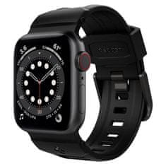 Spigen Trak za APPLE WATCH 4 / 5 / 6 / 7 / SE (38/40/41MM) Spigen Rugged Band mat črn