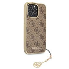 Guess Originalni IPHONE 13 PRO 6.1" Guess Hardcase 4G Charms Collection GUHCP13LGF4GBR brown