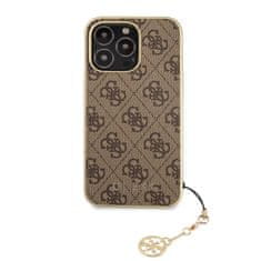 Guess Originalni IPHONE 13 PRO 6.1" Guess Hardcase 4G Charms Collection GUHCP13LGF4GBR brown