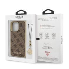 Guess Originalni IPHONE 13 PRO 6.1" Guess Hardcase 4G Charms Collection GUHCP13LGF4GBR brown