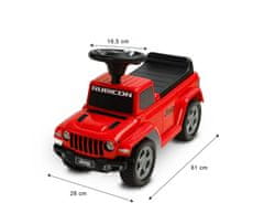 TOYZ JEEP RUBICON RDEČA