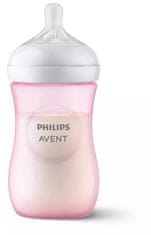 Philips Avent ODZIVNA STEKLENIČKA NARAVNA 260ML ROZA