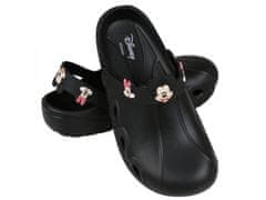 Disney Črni ženski croksi/čevlji z motivom Minnie in Mickey Mouse Disney 37 EU / 4 UK