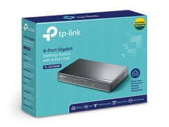 TP-Link Stikalo 8-priključkov GbE RJ45, vključno s 4x priključkom PoE; namizni računalnik