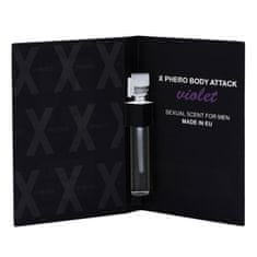 Aurora X-Phero Body Attack Parfum Violet za moške, 1 ml