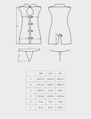 Obsessive Tridelni kostum stevardese sive barve S/M