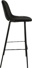 1M.cz Barski stol VINCENTO BLACK VELVET hocker BAR II GRADE