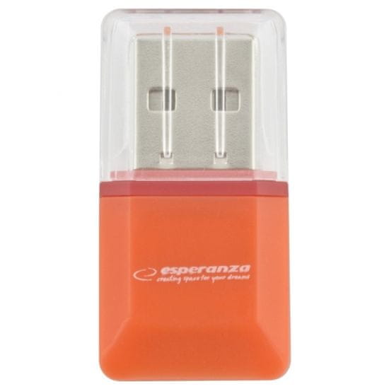 Esperanza ESPERANZA MICRO SD BRALNIK KARTIC USB ORANŽNA