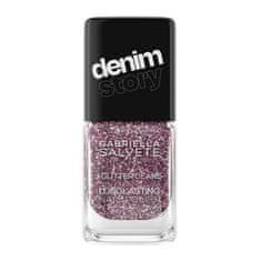 Gabriella Salvete Denim Story Longlasting Nail Polish lak za nohte 11 ml Odtenek 01 glitter jeans