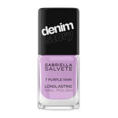 Gabriella Salvete Denim Story Longlasting Nail Polish lak za nohte 11 ml Odtenek 07 purple rain