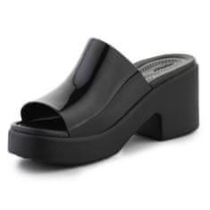 Crocs Japanke črna 38 EU Brooklyn Slide High Shine Heel Black