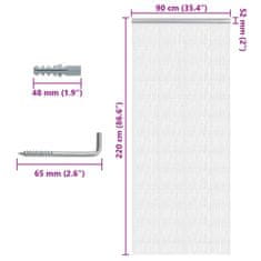 Vidaxl Verižna mreža proti mrčesu za vrata 90x220 cm aluminij