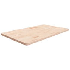 Vidaxl Kopalniški pult 100x60x2,5 cm neobdelana trdna hrastovina