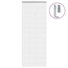 Vidaxl Verižna mreža proti mrčesu za vrata 80x212 cm aluminij