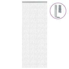 Vidaxl Verižna mreža proti mrčesu za vrata 80x221 cm aluminij