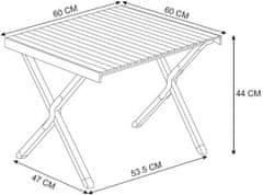 Trianova Kamp miza Drevo 60 cm