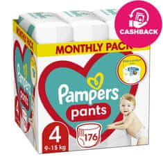 Pampers Active Baby-Dry Pants hlače za enkratno uporabo 4 (9-15 kg) 176 kosov - MESEČNA DOBAVA