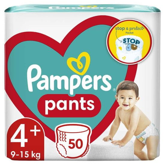 Pampers Active Baby-Dry Pants hlače za enkratno uporabo 4+ (9-15 kg) 50 kosov - JUMBO PACK