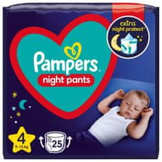 Pampers Nočne hlače za enkratno uporabo 4 (9-15 kg) 25 kosov