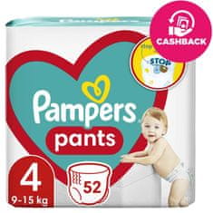 Pampers hlače za enkratno uporabo 4 (9-15 kg) 52 kosov - JUMBO PACK