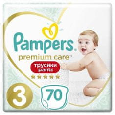 Pampers Premium Care hlače za enkratno uporabo 3 (6-11 kg) 70 kosov