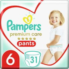 Pampers Premium Care Pants hlače za enkratno uporabo 6 (16 kg+) 31 kosov