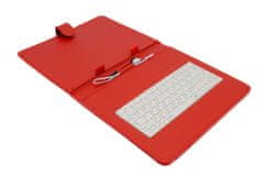 AIREN AiTab Usnjeni etui 3 s tipkovnico USB 9,7" RED (CZ/SK/DE/UK/US... razporeditev)