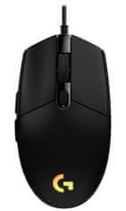 Logitech gaming miška G102 LIGHTSYNC/ optična/ 6 gumbov/ 8000dpi/ USB/ črna