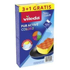 Vileda PUR ACTIVE COLORS GOBICA 3+1 KOS