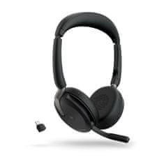 Jabra Evolve2 65 Flex/Stereo/ANC/USB-C/BT-USB/Wireless/MS/črna