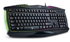 Genius GX GAMING Scorpion K220/ Gaming žična tipkovnica/ osvetljena/ USB/ črna/ CZ+SK postavitev