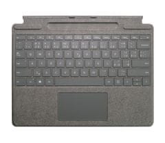 Microsoft Surface Pro Signature Keyboard (Platinum), komercialna različica, CZ&SK