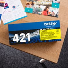 Brother TN-421Y, rumeni toner, 1 800 strani na minuto