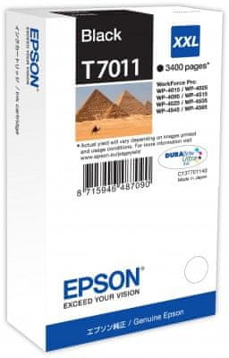 Epson WP4000/4500 Series črnilna kartuša XXL črna 3,4k C13T70114010