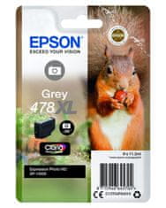 Epson enojno pakiranje sivega črnila 478XL Claria Photo HD