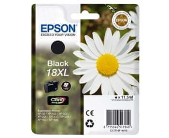 Epson enojno pakiranje črnega črnila 18XL Claria Home C13T18114012